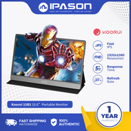 KOORUI 15B1 (Powered by HKC) Portable Monitor 15.6 Inch 1080P FHD Portable Laptop Monitor IPS Second