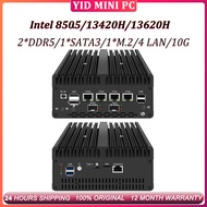MINI PC Intel 8505/i5 13420H/i7 13620H 2*DDR5 4800MHz 1*SATA3 1*M.2 2280 4*LAN 2*10G/4*10G Engineeri