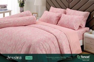 ลิขสิทธิ์แท้💯Jessica รุ่น เทนเซล ทอ 500เส้นด้าย ชุดผ้าปูที่นอน ชุดเครื่องนอน 5ฟุต/6ฟุต  รองรับที่นอน
