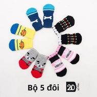 hipidog | Tất chân dễ thương cho mèo Pet Cover Giày chống bò Giày mùa hè chống rơi Chống bẩn cho mèo