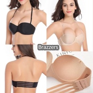 Push Up Bra Bh Pengencang Payudara Wanita Seamless Remaja Kawat Busa Tebal Setengah Half Cup A B C D