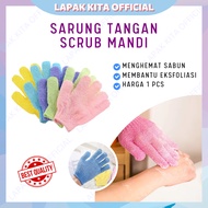 Multipurpose body scrub glove foam body scrub glove
