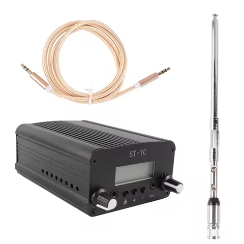 A73E-ST-7C Wireless FM Radio Transmitter Wireless Audio Transmission Transmitter Stereo Amplifier 76