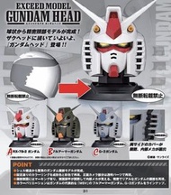 BANDAI EXCEED MODEL GUNDAM HEAD + ZAKU HEAD