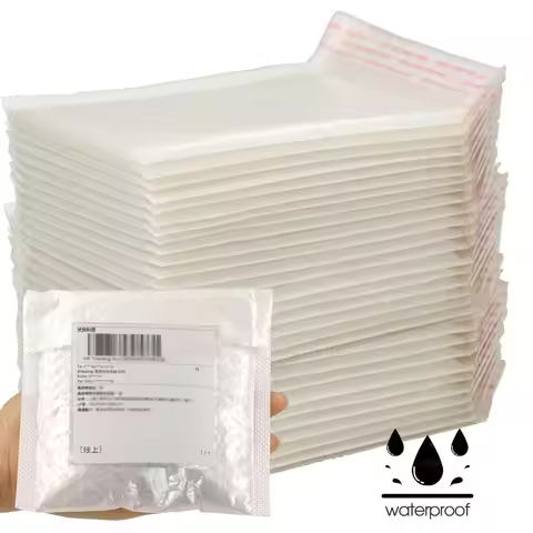 30PCS Bubble Mailers White Poly Bubble Mailer Self Seal Padded Gift Bag Waterproof Foam Envelope Bag