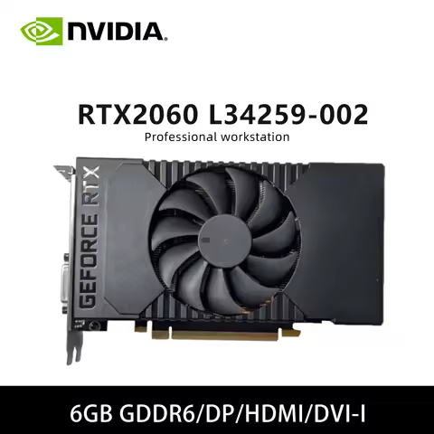 L34258-001 & L34259-002 6G GDDR6 & L34260-001 GTX1650 4GB GDDR5 graphics card Support HDMI DVI-I DVI