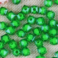 Manik Persegi 8mm Manik Dalam Manik Akrilik Manik Persegi DIY Kotak Tisu Manik Manik Longgar dengan 