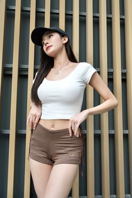 Lama shorts  กางเกงผูกข้างเอวต่ำ