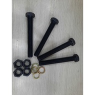 Flange bolt, M16 bolt, Steel flange bolt, M14 black steel bolt
