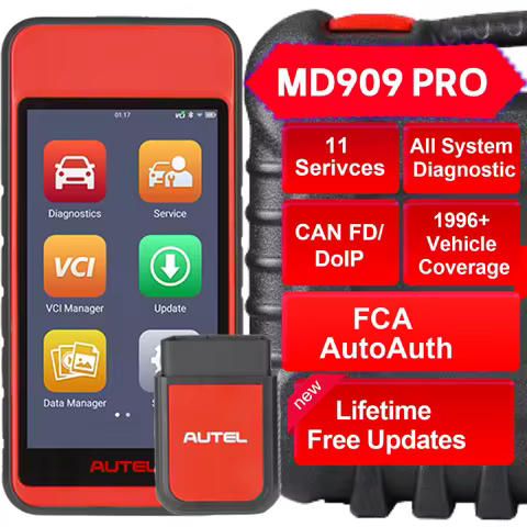 Autel MaxiDiag MD909 PRO All-Systems Diagnostic Tool -Up of MD808PRO MD808 MD906 MD806 Scanner, 11 S