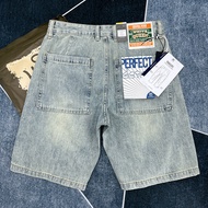 High-End Old Retro Straight Japanese Summer Style Thin American Casual Shorts for Men Denim Loose Fi