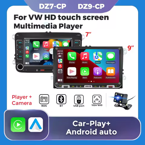 Navifly 7 Inch 9 Inch IPS Carplay Auto Car Multimedia Player FM For VW Passat B6 B7 Tiguan Touran Go