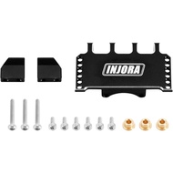 INJORA Adjustable Servo Mount CNC Aluminum for Axial SCX24 1/24 RC Crawler Upgrade (Black)