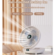 【Hot sale】Household dual-use kitchen fan Wireless USB Rechargeable Air Circulation High Velocity Fan