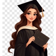 GRADUATION TOPPER For Boquet Uncut