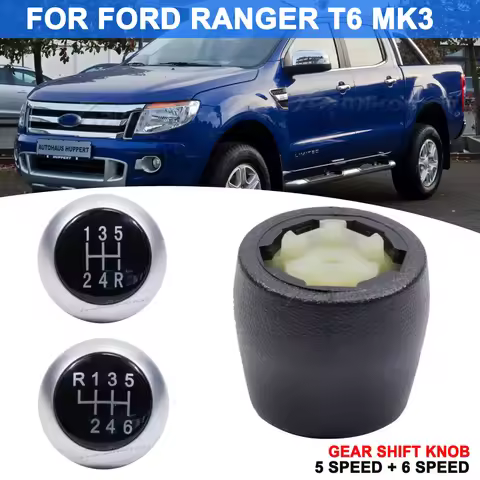 Manual 5 6 Speed Transmission Gear Shift Knob Lever Handle or Cover For Ford Ranger T6 2.2 3.2 AB39-