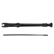 Clarinet 8 Hole G Key for Kid Early Education with Cleaning Rod Musical InstrumentBlack