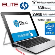 Used HP Elite X2 1012 G1 8Gb RAM 256Gb SSD 12" Touchscreen Intel Core m5 Laptop Windows 10 Pro  Busi