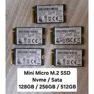 Mini M.2 Nvme &amp; Sata SSD 512GB  / 256GB / 128GB