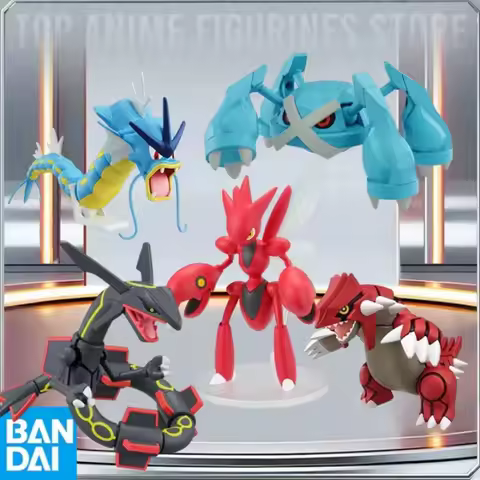 BANDAI Genuine Pokemon Model NO.52 Gyarados Scizor Metagross Groudon Rayquaza Anime Figures Collecti
