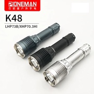PIONEMAN K48 Flashlight With XHP70.3 HI/LHP73B LED Camping Hiking Lamp