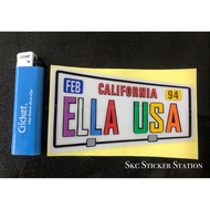 ELLA USA Design Sticker Cutting Overlapping Reflective #ella #usa #ellausa #califonia #94 #feb