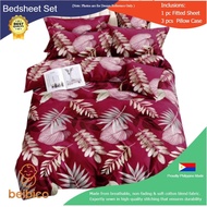 BED - BED SHEET SET W/ 3 PILLOW CASE FAMILY SIZE - 54X75