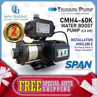 Tsunami Water Pump CMH4-60K Automatic Home Water Booster Pump 1.5HP For 5-7 Toilets