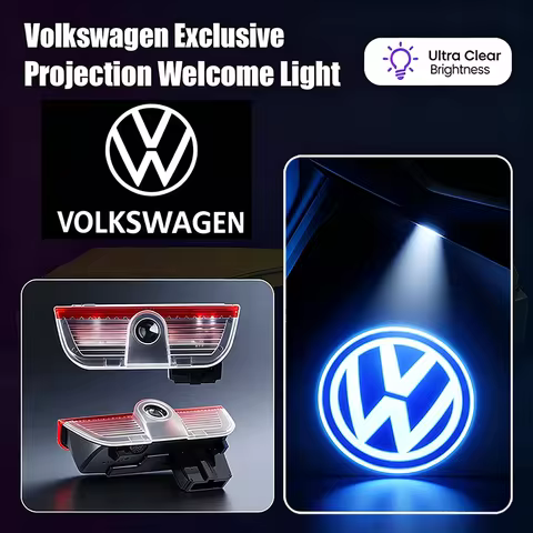 VW Car LED Door Logo Welcome Light Projector Lamps Accessories For VW GTI Polo Golf Passat B6 Tiguan