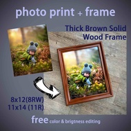 ELITE Photo Print + Frame | Cetak Gambar + Bingkai | 8x12(8RW) | 11x14(11R) | Photo Printing