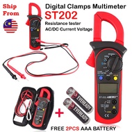 🇲🇾 Digital Clamp Multimeter OHM Amp Meter AC/DC Current Vol Resistance Tester FREE 2PCS BATTERY