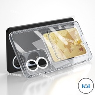 KK Oppo A58 2023 All Transparent Simple Phone Case Casing Card Slot Back Cover For Oppo A58 A78 Oppo