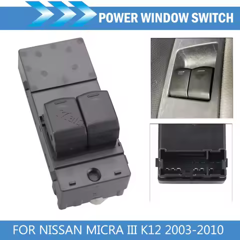 For Nissan Micra III K12 2003‑2010 25401-AX600 25401AX600 New Electric Power Window Regulator Switch