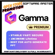 GAMMA.APP AI Presentation Slides Premium | Full Warranty