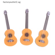 factoryoutlet2.sg Dollhouse Miniature Instrument mini Guitar for Home Decoration Kid Wood Toys Hot
