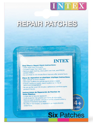 INTEX 59631 6pcs Repair Patch Repair Kit Self-Adhesive Patch for Swimming Pool Inflatable and Floating Toys