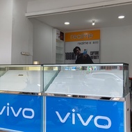 Etalase konter hp VIVO original bekas kondisi mulus bersih 