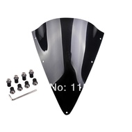 Dark Smoke Windscreen Windshield For YAMAHA FZS600 FZS 600 Fazer 2002-2003 FREE SHIPPING