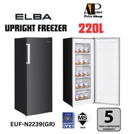 ELBA UPRIGHT FREEZER GROSS  220L EUF-J2217(SV) / EUF-N2239(GR) - ELBA WARRANTY MALAYSIA
