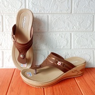 Kickers FM01 Women's Flip Flops Wedges 5cm Heel Size 37-40 Wedges Shoes Women Wedges Heels