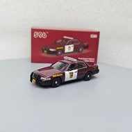 596 1: 64 Ford Crown Victoria Minneda State Patrol Police Car Alloy Car Model 596-94