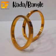 Premium Glossy Gold-Plated Stainless Steel Kada / Bangle