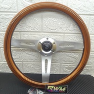 Stir Racing motif Kayu Classic MDF 14 Inch Finish Cat Motir Semi Celong