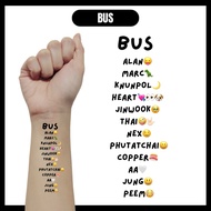 BUS (Because of you i shine) tattoos