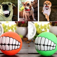 Mainan Anjing Peliharaan Bola Lucu Mainan Silikon untuk anjing Mainan Bunyi Berbunyi untuk mengunyah