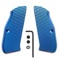 1 คู่อลูมิเนียม CZ75 Grips จับแพทช์สําหรับ CZ 75 ขนาดเต็มSP-01 Series Shadow 2 75B BD DIY ทําเครื่อง