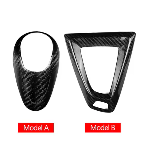 1pcs Carbon Fiber Black Center Console Gear Shift Knob Trim Cover For BMW M2 F87 M3 F80 M4 F82 M5 F8