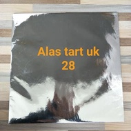 Silver square tart base size 28/ square cake base