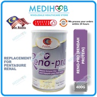 Renopro Susu Milk Powder Vanilla 400g Low Protein [Replace Penta Sure Renal] EXP 1/2026