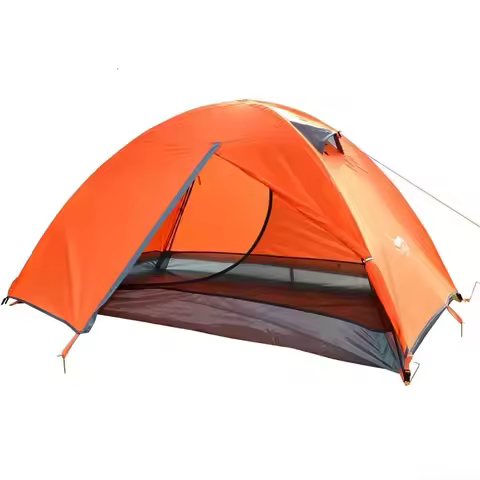 Backpacking Tent 2 Person Double Layer Camping Tents 4 Seasons Waterproof Breathable Lightweight Por